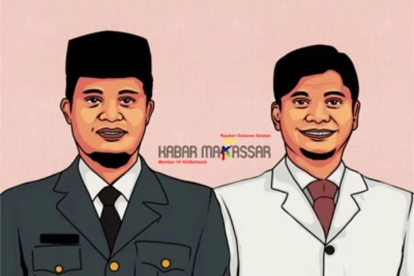 Ilustrasi Andi Sudirman Sulaiman dan Adnan Purichta Ichsan (Dok : KabarMakassar).