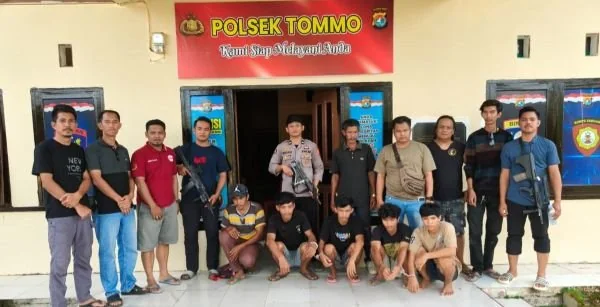 Pelaku usai berhasil diamankan pihak Kepolisian (dok:ist)