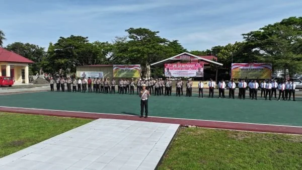 Apel pasukan yang digelar polres Jeneponto dalam persiapan operasi zebra Pallawa 2025. Dok. Ist