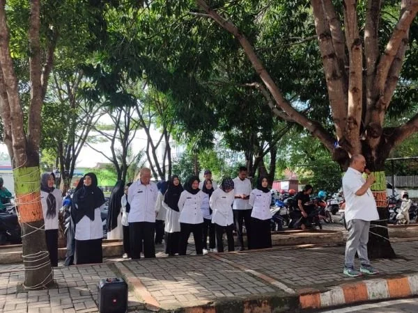 Apel pertama RSUD H. Andi Sulthan Daeng Radja Bulukumba pasca cuti dan libur lebaran (Dok : Ist).