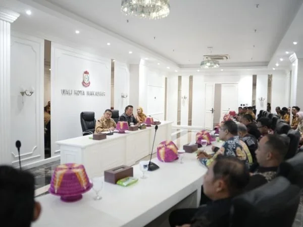 Exit Meeting  Wali Kota Makassar Munafri Arifuddin Bersama BPK, (Dok: Ist).