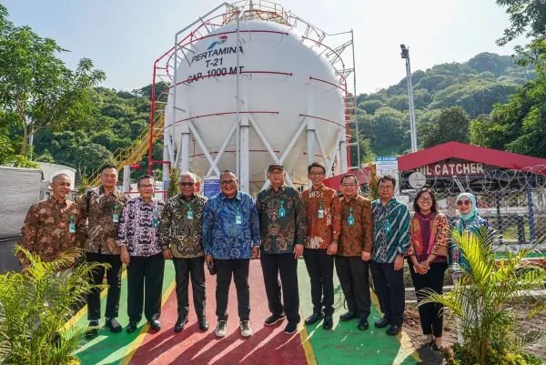 PT Pertamina (Persero), melalui Subholding Commercial & Trading, PT Pertamina Patra Niaga, resmi mengoperasikan Terminal LPG Bima (Dok : Ist).