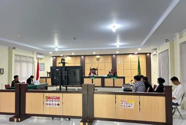 Sidang kasus Andi Fajri di Pengadilan Tipikor Mamuju. (Dok: Ist)