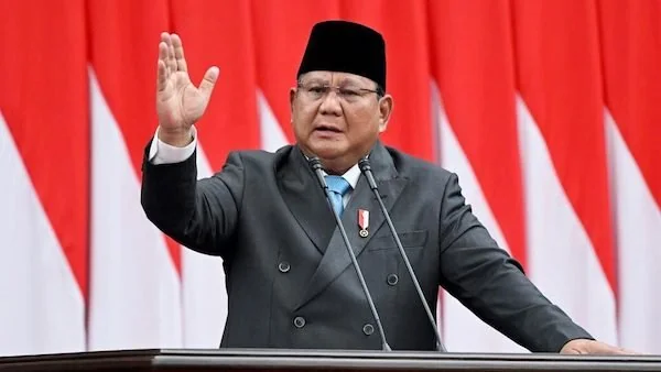 Presiden Prabowo Subianto saat Menyampaikan Pandangan di Rapat Paripurna DPR RI (Dok: Ist).