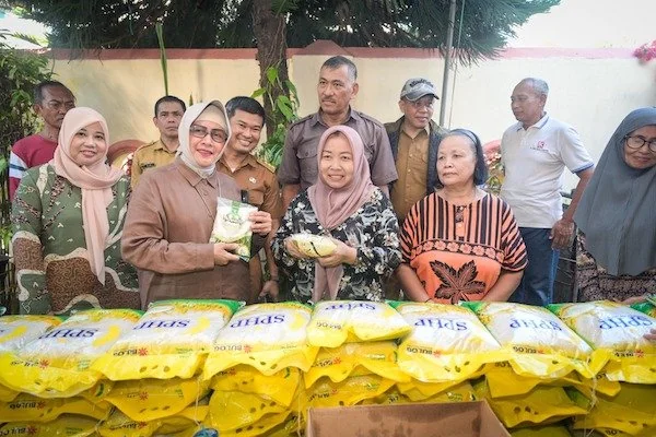 Ketua TP PKK Kota Makassar, Indira Yusuf Ismail saat GPM di Longwis (doc ist)