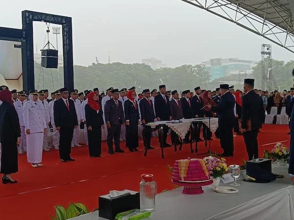 Suasana Pelantikan dan Pengambil Sumpah Pejabat Pemkot Makassar (Dok: Sinta KabarMakassar)
