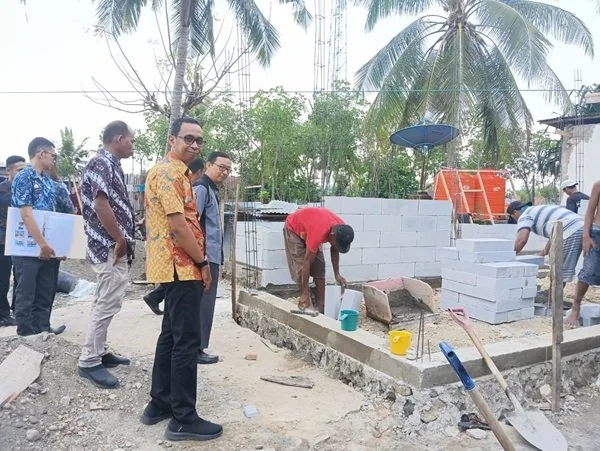 Tampak lokasi rumah hunian bagi warga kurang mampu yang disiapkan oleh Pemkab Sinjai, Sulawesi Selatan.