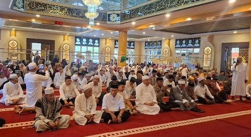 Perayaan Maulid Nabi Muhammad SAW  di Masjid Agung Jeneponto. (Ist).