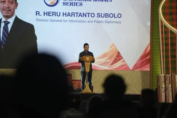 Direktur Jenderal Informasi dan Diplomasi Publik Kementerian Luar Negeri RI, R. Heru Hartanto Subolo (Dok: KabarMakassar).