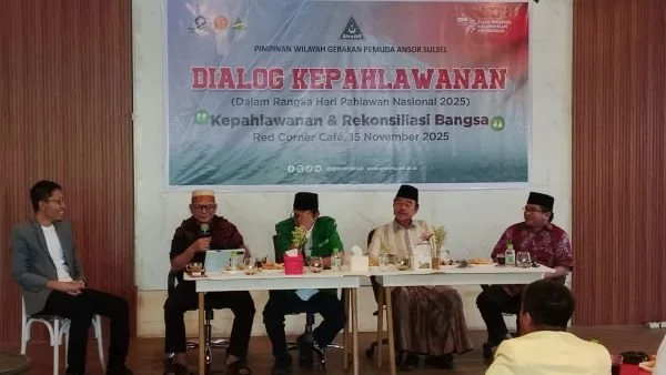 Pimpinan Wilayah Gerakan Pemuda (GP) Ansor Sulawesi Selatan (Sulsel) menggelar dialog kepahlawanan. Dok. Ist