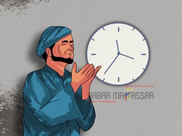 Ilustrasi waktu berbuka (Dok : KabarMakassar).