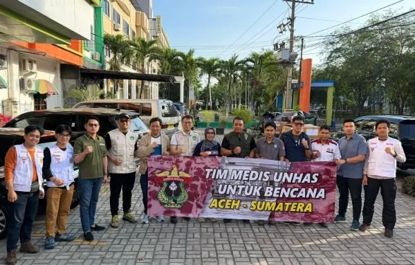 Tim Medis Unhas Tiba di Aceh. (Dok: Ist)