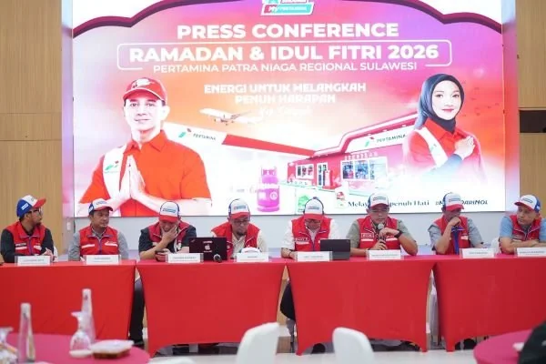 Pertamina Patra Niaga Regional Sulawesi Gelar Konferensi Pers Kesiapan Energi Jelang Idulfitri 1447 H. (Dok: Ist)