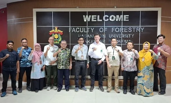 Rombongan Kementerian Kehutanan di Unhas. Dok. Ist