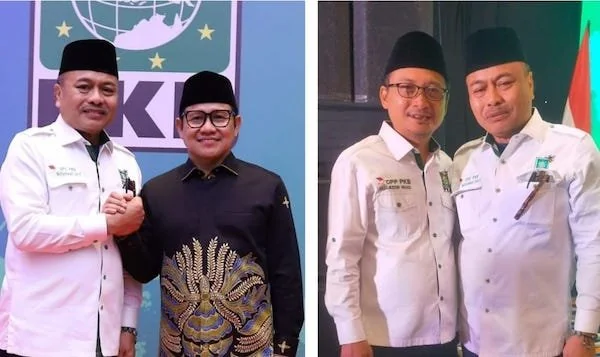 Ketua Umum Partai Kebangkitan Bangsa (PKB), Muhaimin Iskandar saat berswafoto bersama H. Muhammad Sarif Kr. Patta. (ist).