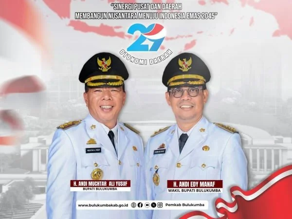 Bupati dan Wakil Bupati Bulukumba (Dok : Ist).
