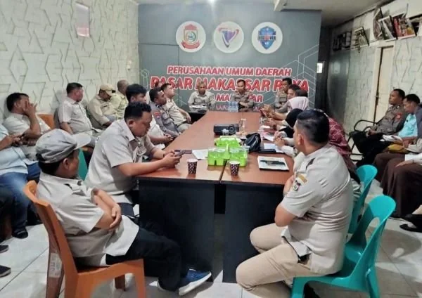 Antisipasi Kemacetan di Bulan Ramadan Perumda Pasar Makassar Jalin Komunikasi Bersama Jajaran Kepolisian Polda Sulsel.