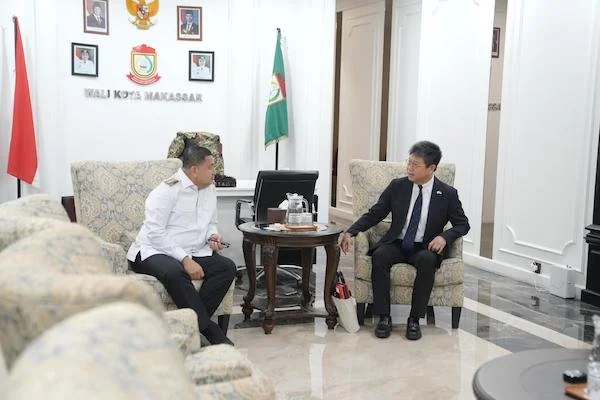 Konsul Jenderal Jepang, Ohashi Koichi saat Audiensi dengan Wali Kota Makassar Munafri Arifuddin, (Dok: Ist).
