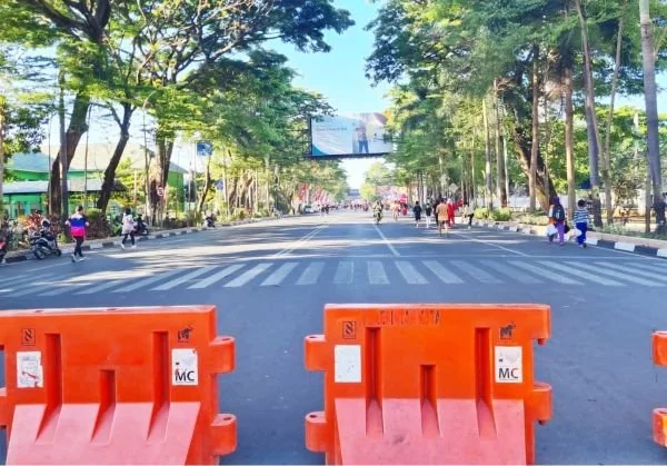 Jalan Jenderal Sudirman, salah satu ruas jalan yang menjadi kewenangan Provinsi Sulawesi Selatan dan menjadi salah satu titik Car Free Day (CFD) di Makassar (Dok: Ist)