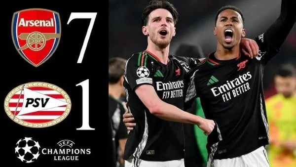 Arsenal tampil perkasa di markas PSV (Dok : Int).