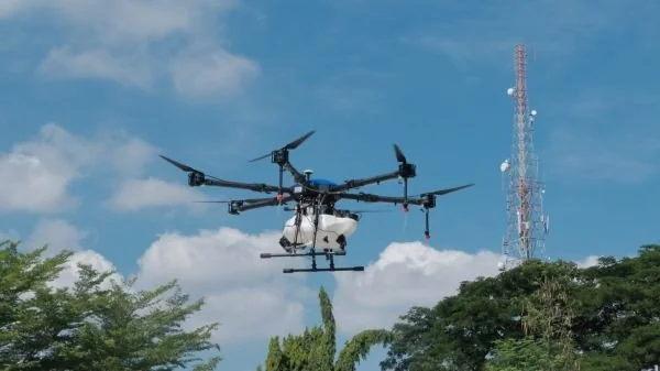 Drone Penebar Benih Padi Karya Sivitas Akademik Unhas. Dok. Ist
