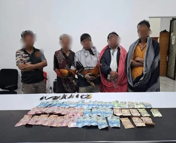 Sejumlah pelaku beserta barang bukti yang di amankan Polres Torut, Kamis (31/11/2024).