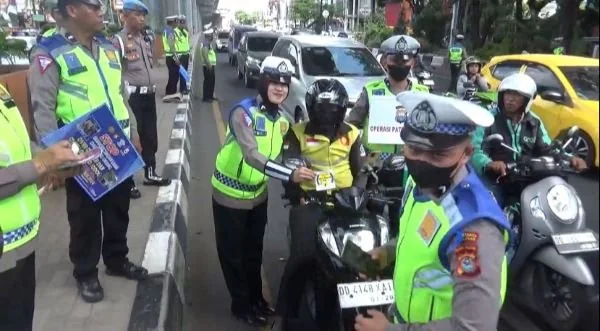 Operasi Patuh Pallawa 2024 di Jalan AP Pettarani (Dok : ist).