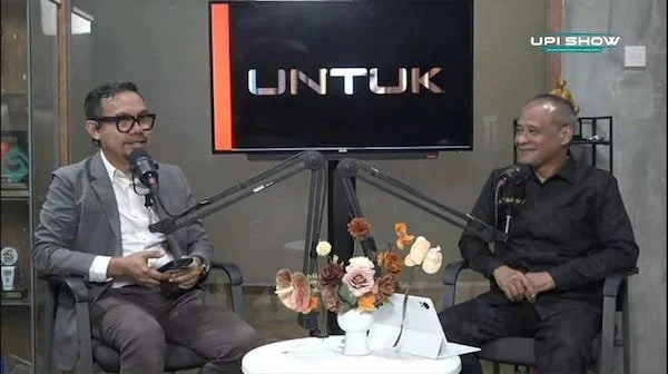 Ketua Pansus Aset DPRD Sulsel, Kadir Halid, saat Podcast Bersama CEO Kabar Group Indonesia (KGI), Upi Asmaradhana, (Dok: Ist).