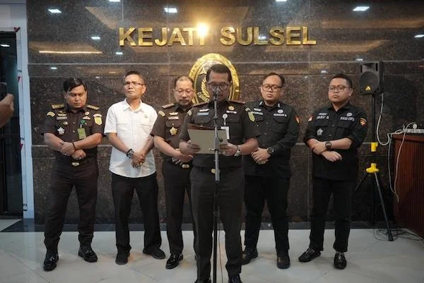 Press release Kejati Sulsel terkait pencekalan eks Pj Gubernur Sulsel (dok. Ist)