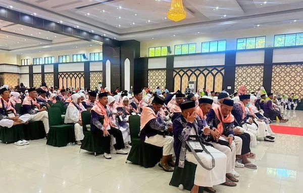 Jemaah haji kloter 38 Embarkasi Makassar. Dok. Ist