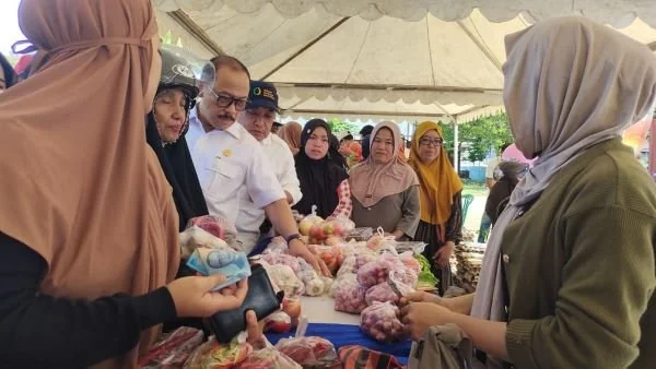 Gubernur Sulbar Suhardi Duka saat meninjau GPM di Mamuju (Dok : Ist).