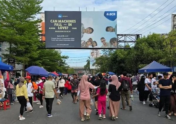 Suasana CFD di Jalan Boulevard Kota Makassar. Dok: KabarMakassar.