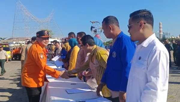 23 Kampus di Makassar saat Melakukan Penandatanganan Kesepakatan Memperkuat Mitigasi dan Menyiapkan Sumber Daya Menghadapi Bencana (Dok: Sinta KabarMakassar).