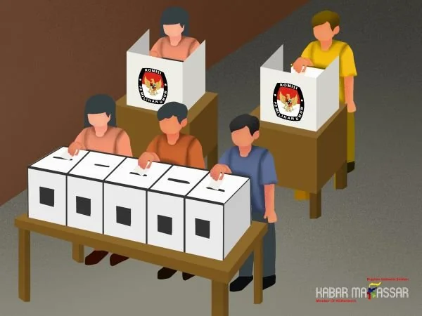 Ilustrasi pemilu (Dok : KabarMakassar).