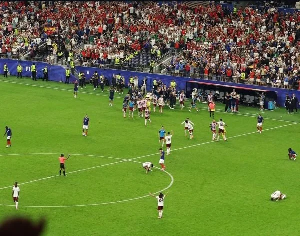 Timnas Spanyol Usai Taklukkan Prancis di Piala Dunia 2026 (Dok: Ist).