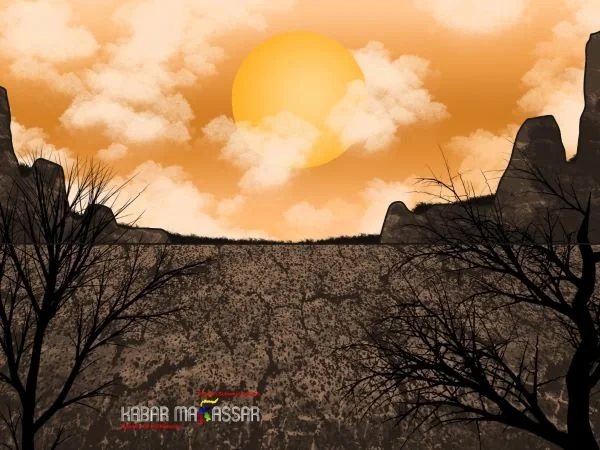 Ilustrasi Kemarau (Dok : KabarMakassar).