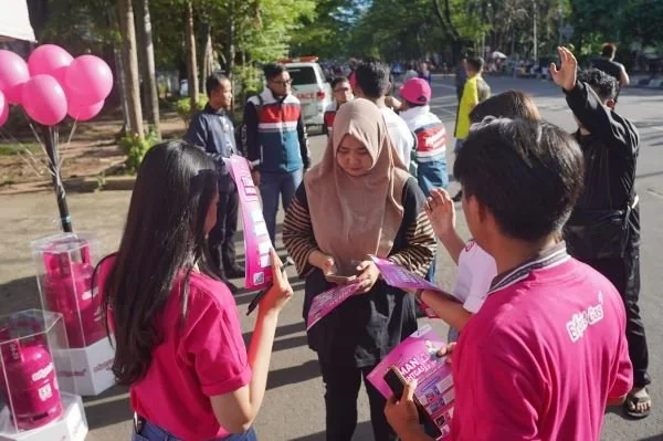 Pertamina Patra Niaga Regional Sulawesi melalui program Bright Gas Goes to CFD hadir setiap hari Minggu di area Car Free Day (CFD) Jalan Jenderal Sudirman, Center Point of Indonesia (Dok : Ist).