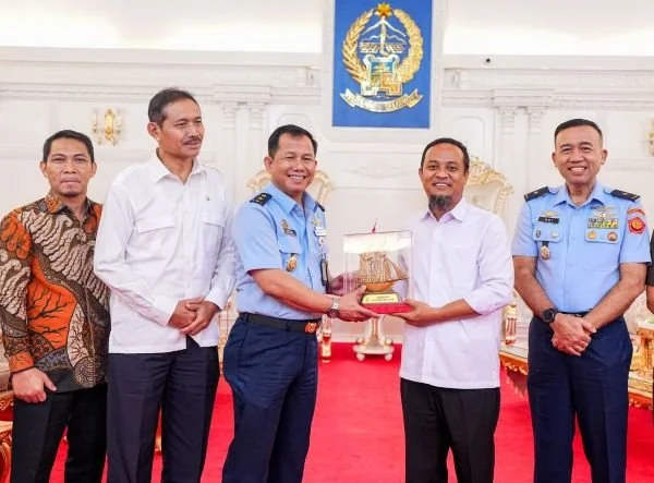 Gubernur Sulsel Terima Kunjungan Dirjen Badilmiltun Mahkamah Agung RI (Dok ; Ist).