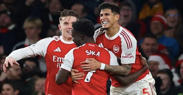 Arsenal menang dramatis 2-1 atas Wolves lewat dua gol bunuh diri pada pekan ke-16 Liga Inggris dan makin kokoh di puncak klasemen. - Instagram.