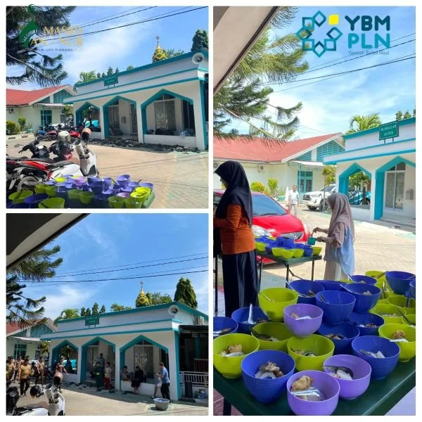YBM PLN UP3 Pinrang Gelar Program Jumat Berbagi di Masjid An-Nur. (Dok: Ist)
