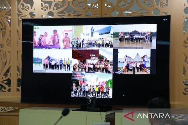 Ilustrasi - Tampilan layar virtual peresmian tujuh PLBN oleh Presiden Joko Widodo (Jokowi) Kabupaten Timor Tengah Utara, Nusa Tenggara Timur (NTT), dipotret dari Kantor Gubernur Kaltara, Rabu (2/10/2024). ANTARA/HO-DKISP Kaltara