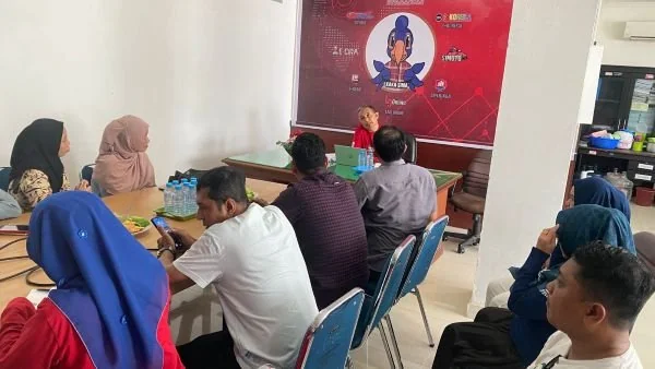 Koordinasi yang dilakukan BPKPD Sulbar dan BKAD Polman (Dok : Ist).