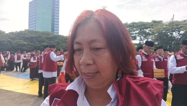 Ketua RT 008/RW 02 Kelurahan Karampuang, Kecamatan Panakukang, Hartiny Fanny Anggrainy, (Dok: Sinta KabarMakassar).