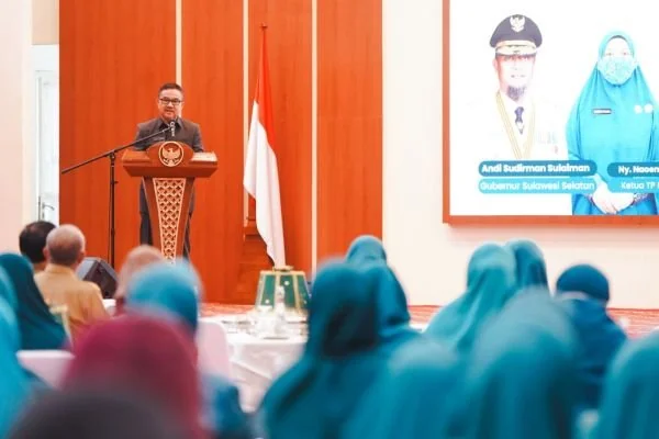 Sekretaris Daerah Provinsi Sulawesi Selatan, Jufri Rahman membuka Seleksi Kader Muda TP PKK Provinsi Sulawesi Selatan Tahun 2025 (Dok : Ist).