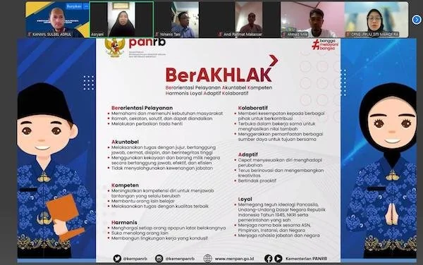 ASN Kanwil Kemenkum Sulsel Tanamkan Semangat BerAKHLAK dalam Budaya Kerja