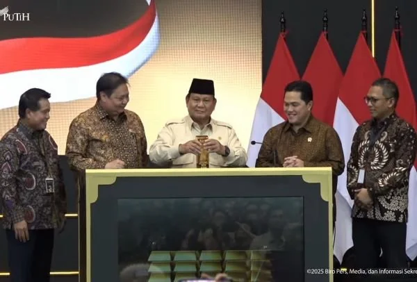 Presiden Prabowo Resmikan Bank Emas Pertama di Indonesia (Dok : Ist).