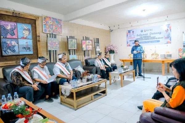 Tim Validasi Lapangan Tingkat Nasional Kabupaten/Kota Sehat 2025 berkunjung ke Toraja Utara (Dok : Ist).