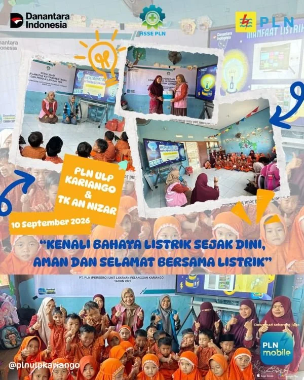 Kegiatan sosialisasi dikemas secara edukatif dan menyenangkan, anak-anak diajak untuk mengenal berbagai potensi bahaya listrik serta belajar bagaimana menggunakan listrik dengan aman dan bijak sejak dini (Dok: Ist)