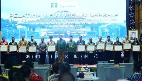 Pelatihan future leadership berbasis nilai-nilai kebangsaan bertempat di BPSDM Hukum (Dok : Ist).