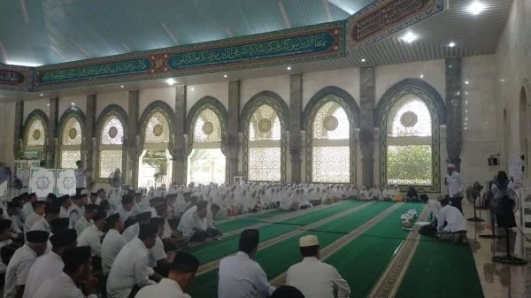 Calon jemaah haji reguler asal Kabupaten Maros mengikuti bimbingan manasik haji (Dok : Ist).